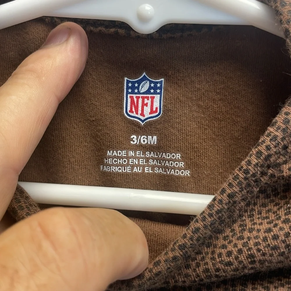 Falcons NFL Brown‎ Football baby onesie